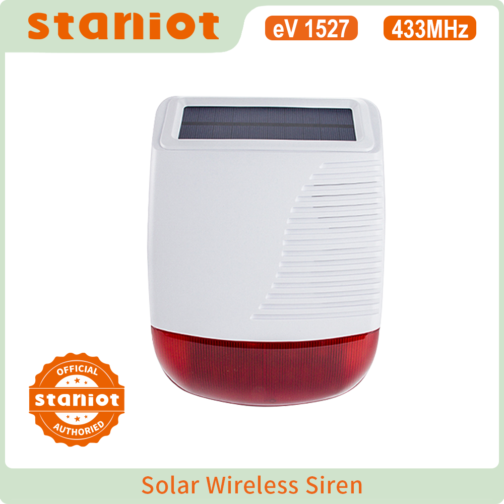 Outdoor Lighting Wireless - Staniot Беспроводная уличная солнечная стробоскопическая сирена