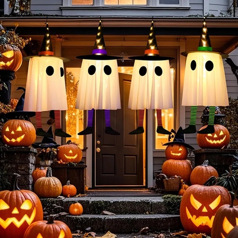 Outdoor Lighting Effects - Подвесные украшения в виде призраков на