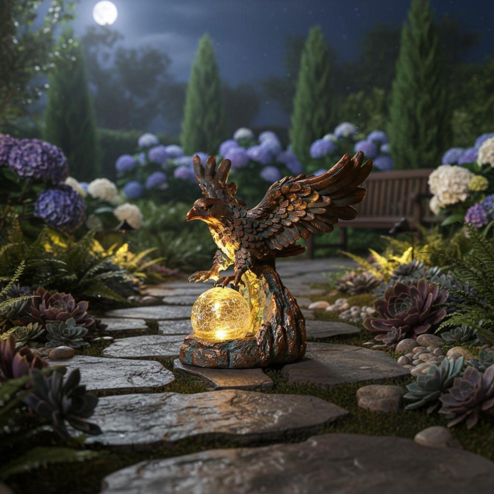 Солнечная статуя орла с подсве – обзор и цена Outdoor Lighting Pathway
