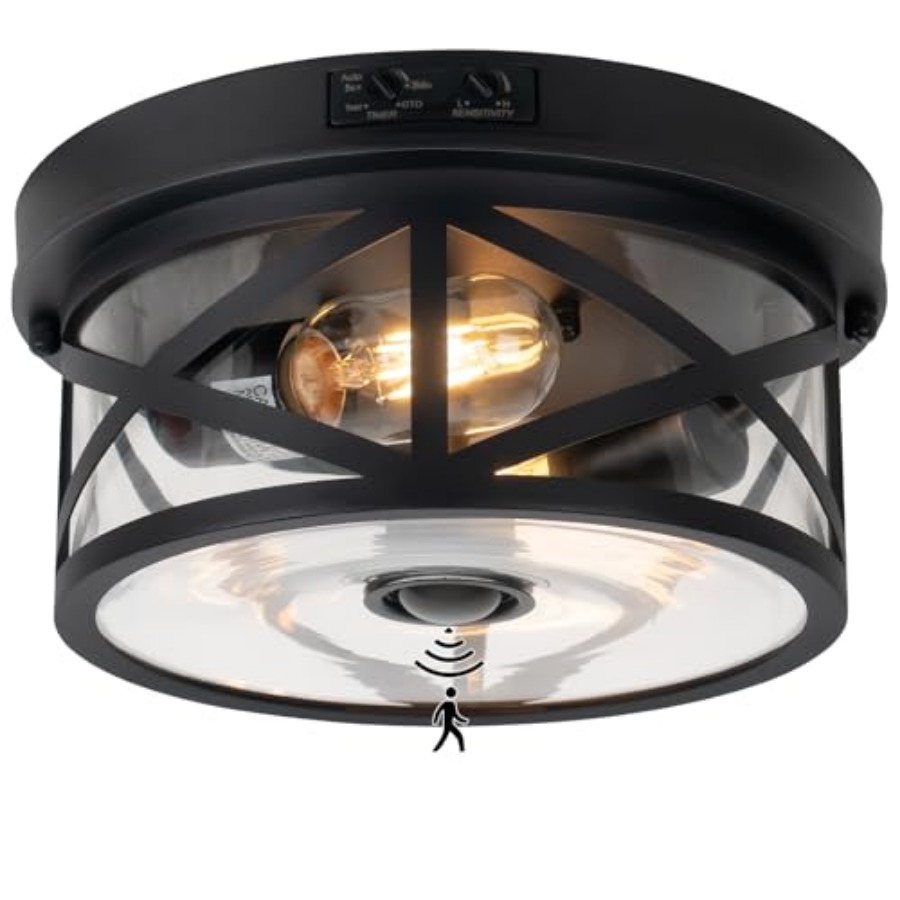 Уличный потолочный светильник  – обзор и цена Outdoor Lighting Black