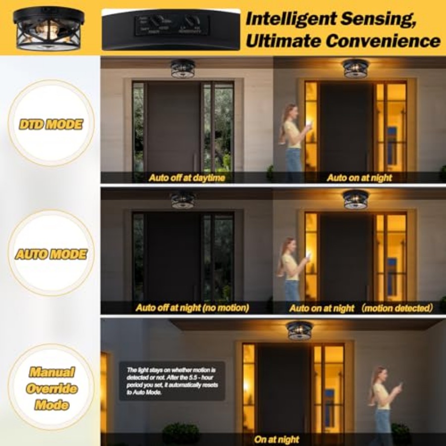Уличный потолочный светильник  – обзор и цена Outdoor Lighting Black